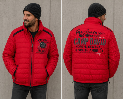 Camp david winterjacke rot - david,