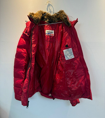Blauer herren steppjacke rot - steppjacke,