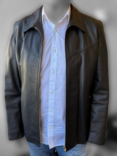 Hugo herren lederjacke schwarz - lederjacke,