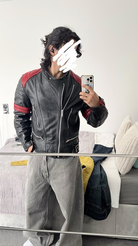 Vintage lederjacke bikerjacke - vintage,