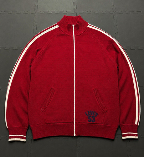 Levi herren strickjacke rot - strickjacke,