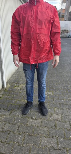 Regenjacke rot herren l - rot,