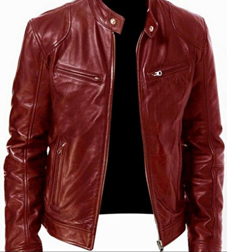 Herren biker kunstlederjacke - herren,