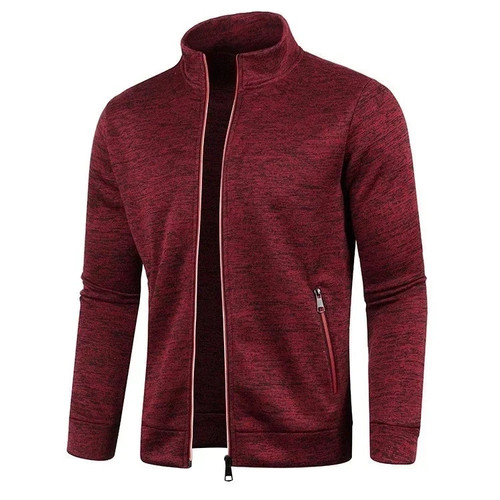 Herren stehkragen strickjacke - stehkragen,